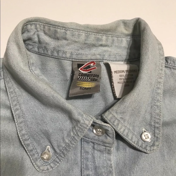 Vintage 90s Nascar Jeff Gordon Denim Button down - Picture 5 of 6